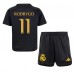 Maillot de foot Real Madrid Rodrygo Goes #11 Troisième vêtements enfant 2023-24 Manches Courtes (+ pantalon court)